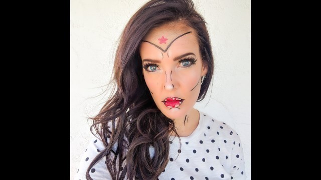 'Wonder Women Halloween Makeup using Tori Belle Cosmetics'