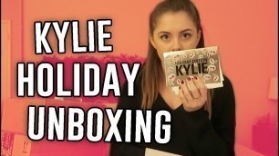 'KYLIE COSMETICS HOLIDAY COLLECTION UNBOXING! // ExtraJill'