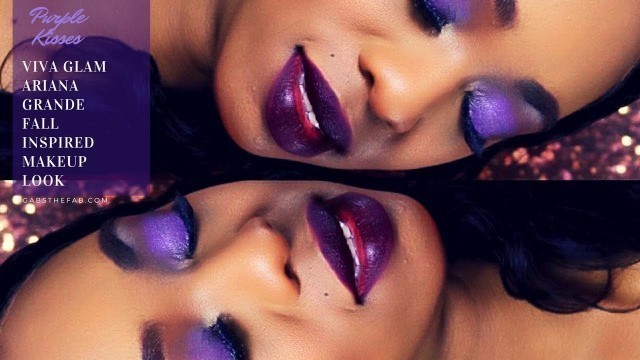 'Purple Kisses: Viva Glam Ariana Grande Fall Inspired Makeup Look'