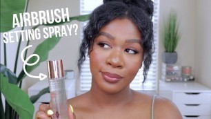 'CHARLOTTE TILBURY AIRBRUSH FLAWLESS SETTING SPRAY l REVIEW + WEAR TEST!'
