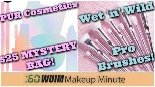 'PUR Cosmetics $100 in Products for $25! Wet \'n\' Wild PRO BRUSHES! OMG! | Makeup Minute'