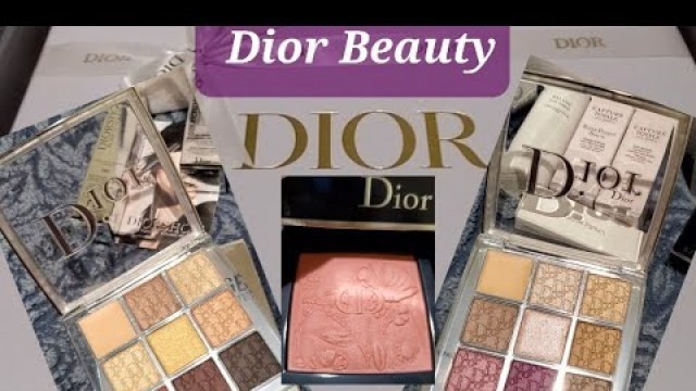 'Dior Beauty unboxing: New Dior Backstage Eye Palettes, Limited Edition Rouge Blush, Eyeshadow Brush'