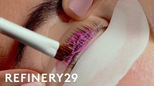 'I Got A Lash Lift For The First Time | Macro Beauty | Refinery29'