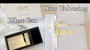 'What Fits In The Rouge Dior Minaudière & Beauty Unboxing - Dior Beauty Loyalty Program Gifts'