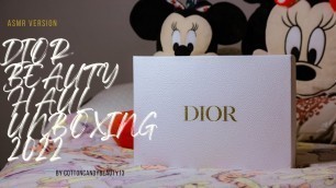 'DIOR BEAUTY HAUL UNBOXING 2022 | FREE GOODIES FROM DIOR | |ASMR VERSION | By CottonCandyBeauty13'
