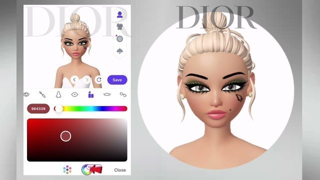 'TUTORIAL: DIOR makeup in ZEPETO! Where to find it and how to customize!'