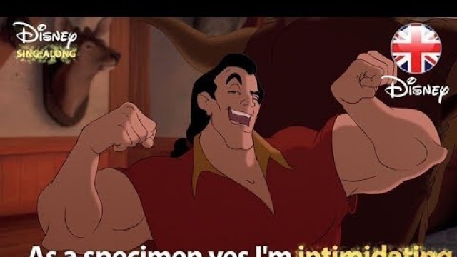 'DISNEY SING-ALONGS | Gaston - Beauty And The Beast Lyric Video | Official Disney UK'