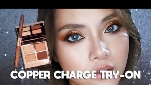 '1-Minute Try-On: \"Copper Charge\" Charlotte Tilbury Colour Coded Eye Palette Tutorial'