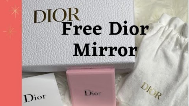 'DIOR BEAUTY UNBOXING|LIP GLOW DUAL MIRROR|FREE WITH PROMO CODE'