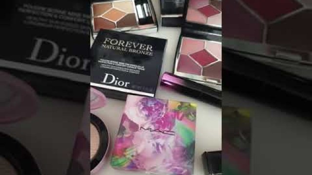 'NEW Dior makeup, Mac cosmetics (Dior eyeshadow palette 439, 879, dior bronzer 05, Mac fleur sure)'