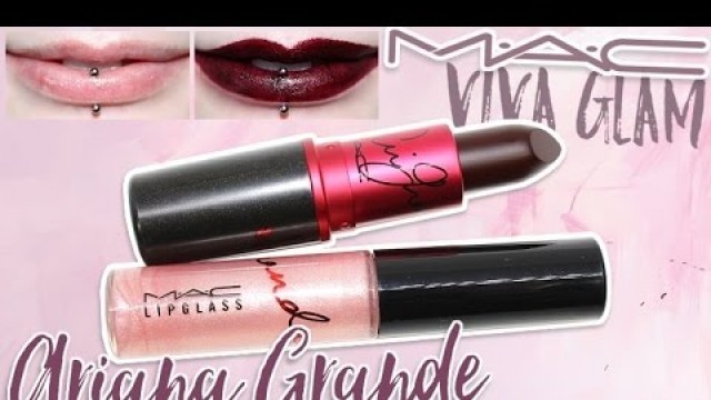 'Review & Swatches: MAC Viva Glam Ariana Grande Lipstick & Lipglass | Dupes!'