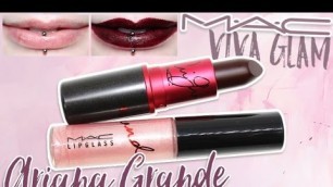 'Review & Swatches: MAC Viva Glam Ariana Grande Lipstick & Lipglass | Dupes!'