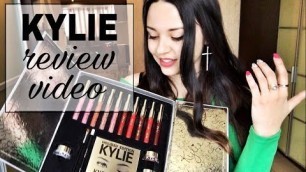 'Review video KYLIE Holiday Edition Box/Распаковка и обзор косметики Kylie/ + свотчи (with SWATCHES)'