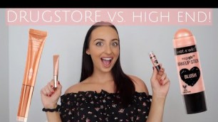 'Charlotte Tilbury Beauty Light Wand vs Wet n Wild MegaGlo Makeup Stick Blush! Drugstore vs. High End'