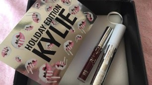 'Kylie Cosmetics Holiday Lip Gloss Jolly Unboxing and Review'