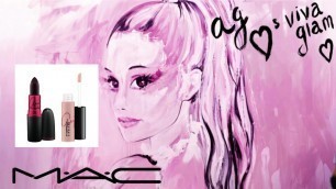 'NEW Mac Viva Glam ArianaGrande | Lipstick & Lipgloss'