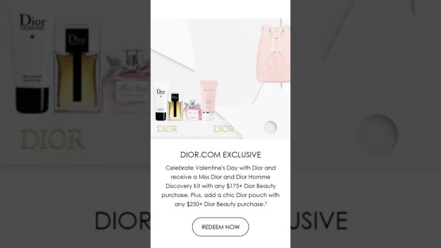 'Dior gift with purchase no promo code needed! #gwp #diorbeauty #dior #makeup #skincare'