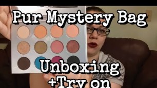 'Pur Cosmetics Mystery Bag July 2018| Unboxing+Try on'