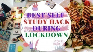 'LOCKDOWN SELF STUDY TIPS / HACKS - How to motivate yourself to study well with schedule'