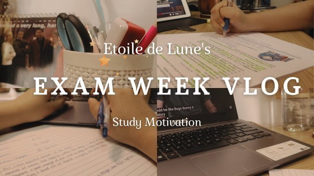 'EP 9: Exam Week Vlog l A study video that motivate you to be productive'