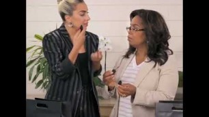'Lady gaga gives Oprah a makeup tutorial using her Haus Laboratories for favorite things'