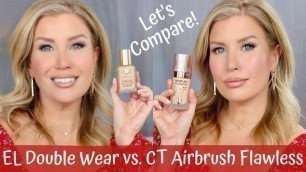 'Estee Lauder Double Wear vs. NEW Charlotte Tilbury Airbrush Flawless | Risa Does Makeup'