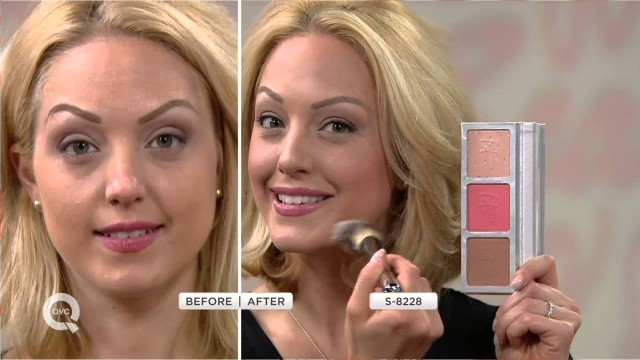 'IT Cosmetics CC Radiance Palette with Airbrush Powder Brush on QVC'