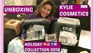 'KYLIE COSMETICS: HOLIDAY COLLECTION 2016 | UNBOXING'