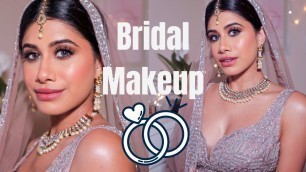 'Bronze Bridal Makeup | Full Face of Charlotte Tilbury Makeup | Malvika Sitlani'