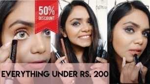 'I Tried NY Bae Cosmetics | Everything Under Rs. 200 | Most Affordable Haul | First Impression'