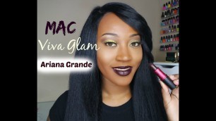 'ARIANA GRANDE VIVA GLAM MAC Lipstick 1ST Impression + SWATCH| Shia Shefawn'