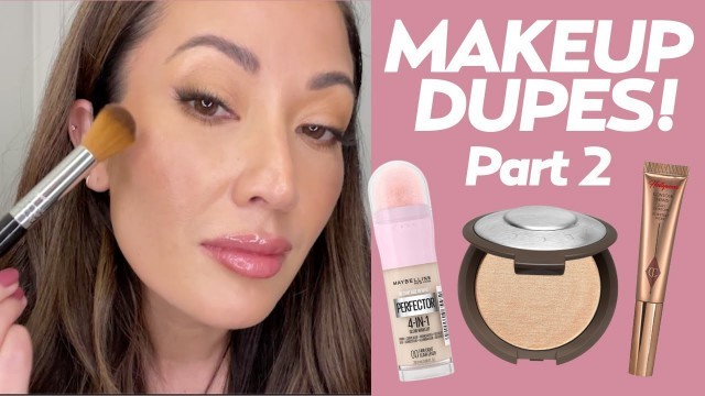 'Testing Drugstore Dupes for Luxury Makeup from Charlotte Tilbury, Becca Cosmetics, & More!'