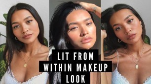 'Lit From Within Makeup Look ft. Glossier, Charlotte Tilbury, Hourglass + MORE! || NICOLE ELISE'