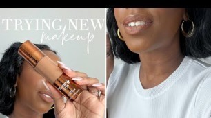 'LET\'S CHILL & TRY THIS NEW MAKEUP | DANESSA MYRICKS + DIOR + BOBBI BROWN + NYX + MORE | Andrea Renee'