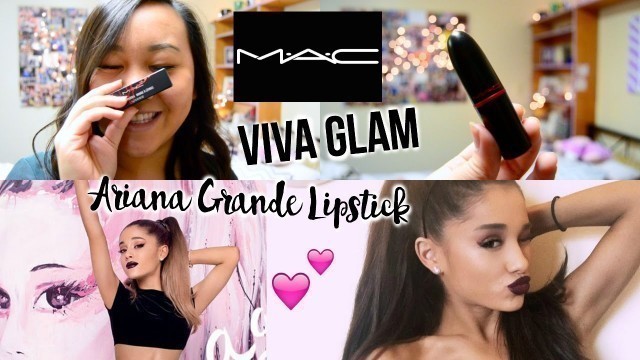 'NEW MAC Viva Glam Ariana Grande Lipstick Unboxing & Reaction ♡'