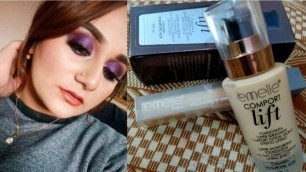 'EMELIE COSMETICS LIQUID FOUNDATION / CONCEALER REVIEW BOTH PRODUCTS UNDER RS 400 | Glam by Rabail'