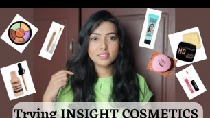 'Trying and Testing Insight Cosmetics| Makeup Under 200 Rs|Malayalam|#insightcosmetics'