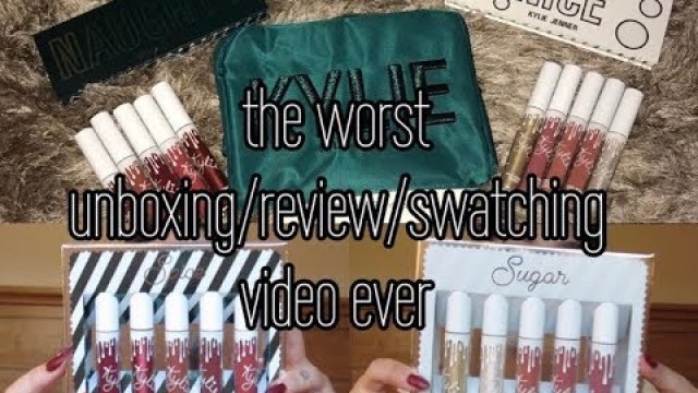 'KYLIE COSMETICS HOLIDAY BOX 2017 UNBOXING, REVIEW, & SWATCHES | imactuallygia'
