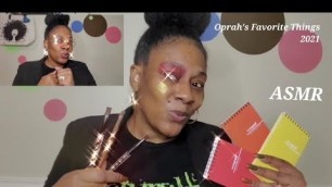 'Oprah\'s Favorite Things 2021... Eyeshadow Swatches ASMR Makeup Triggers'