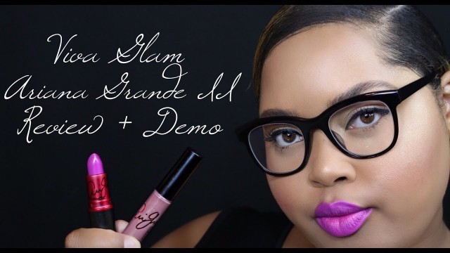 'Viva Glam Ariana Grande II Lipstick + Lipglass | Review + Try On'