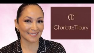 'TRYING NEW! CHARLOTTE TILBURY MAKEUP and USING SOME LONGTIME FAVORTIES|Anna Ponce'