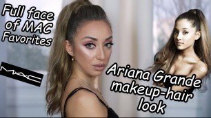 'Ariana Grande Look με προϊόντα full face Mac + Διαγωνισμός| Μακιγιάζ για ραντεβού| Polinasbeauty'