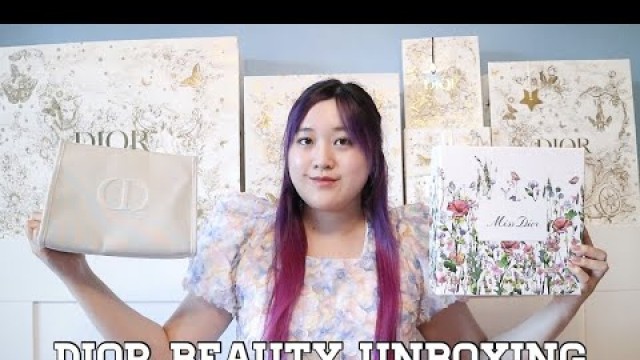 'Dior Beauty Unboxing - Miss Dior Packaging Box, Gift With Purchase Makeup Pouch, Capture Totale'