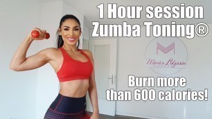 '1 hour Zumba Toning! Burn more that 600 calories'