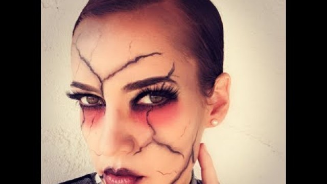'Cracked Doll Halloween Makeup using Tori Belle Cosmetics'