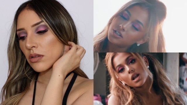 'ARIANA GRANDE Side To Side INSPIRED MAKEUP! (PINK LOOK/LOOK ROSA)'