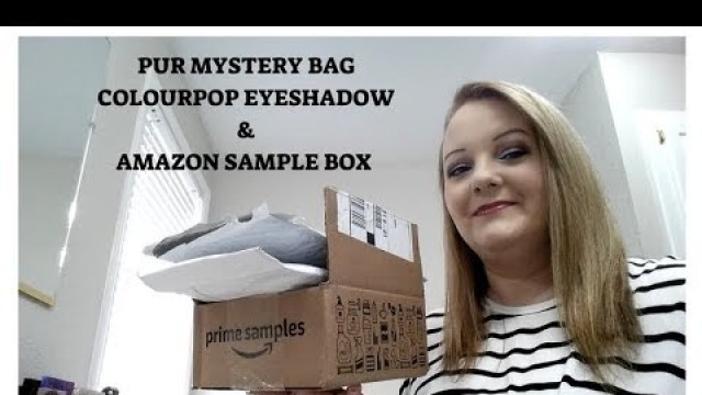 'PUR MYSTERY BAG | COLOURPOP EYESHADOW SWATCHES | AMAZON PRIME SAMPLE BOX'