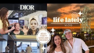 'LIFE LATELY: Grocery Shopping, Trying Christian Dior Beauty, Skincare Routine & Birthday Party Prep'