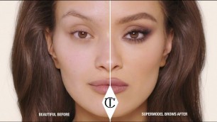 'How To Apply Eyebrow Makeup For Thick, Fluffy Supermodel Brows | Charlotte Tilbury'