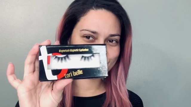 'Makeup challenge with my Tori Belle magnetic lashes'
